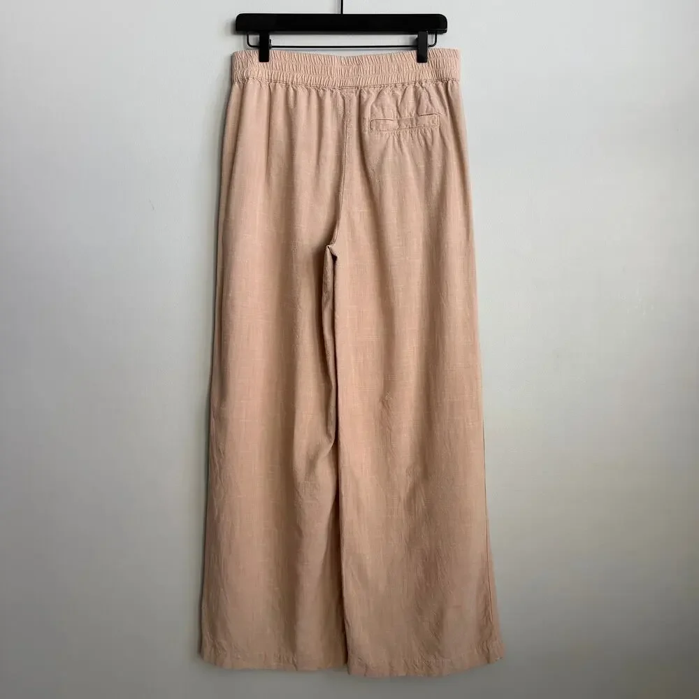Marine Layer Allison Trouser Wide Leg Pants in Taupe Size Medium - Picture 7 of 10
